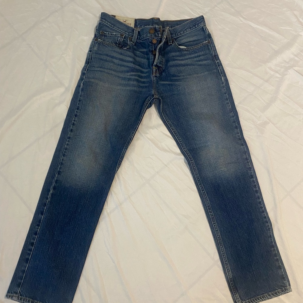 Hollister Men's Slim Straight Jeans - Blue